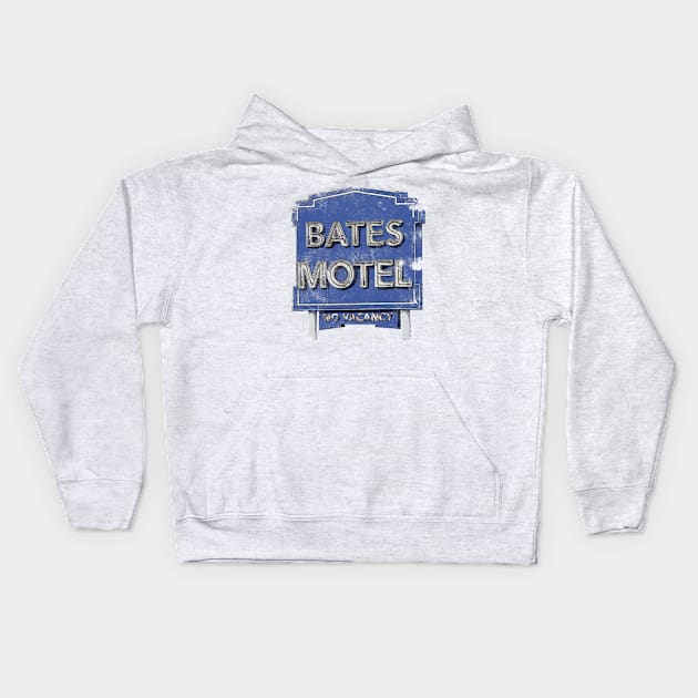 Bates Motel - Old School distressed Kids Hoodie by woodsman